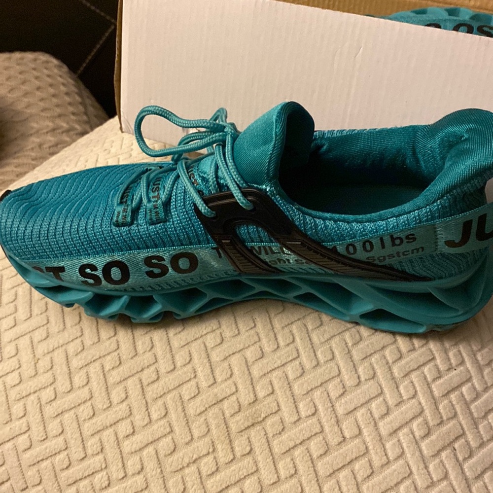 Blue sneakers
